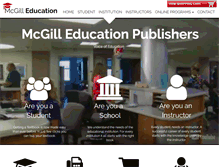 Tablet Screenshot of mcgilleducation.com